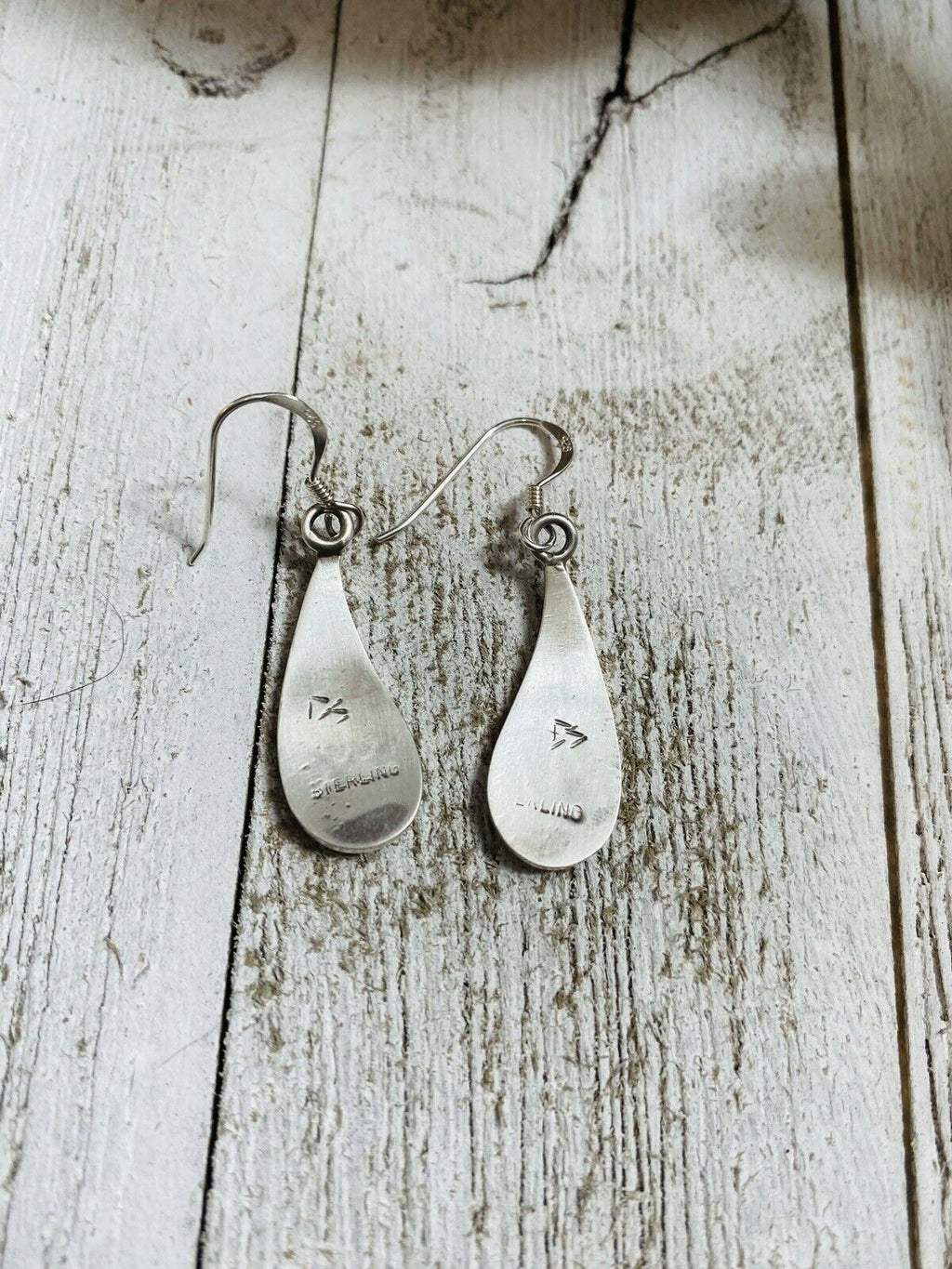 Handcrafted Overlaid Sterling Silver Dangle Earrings