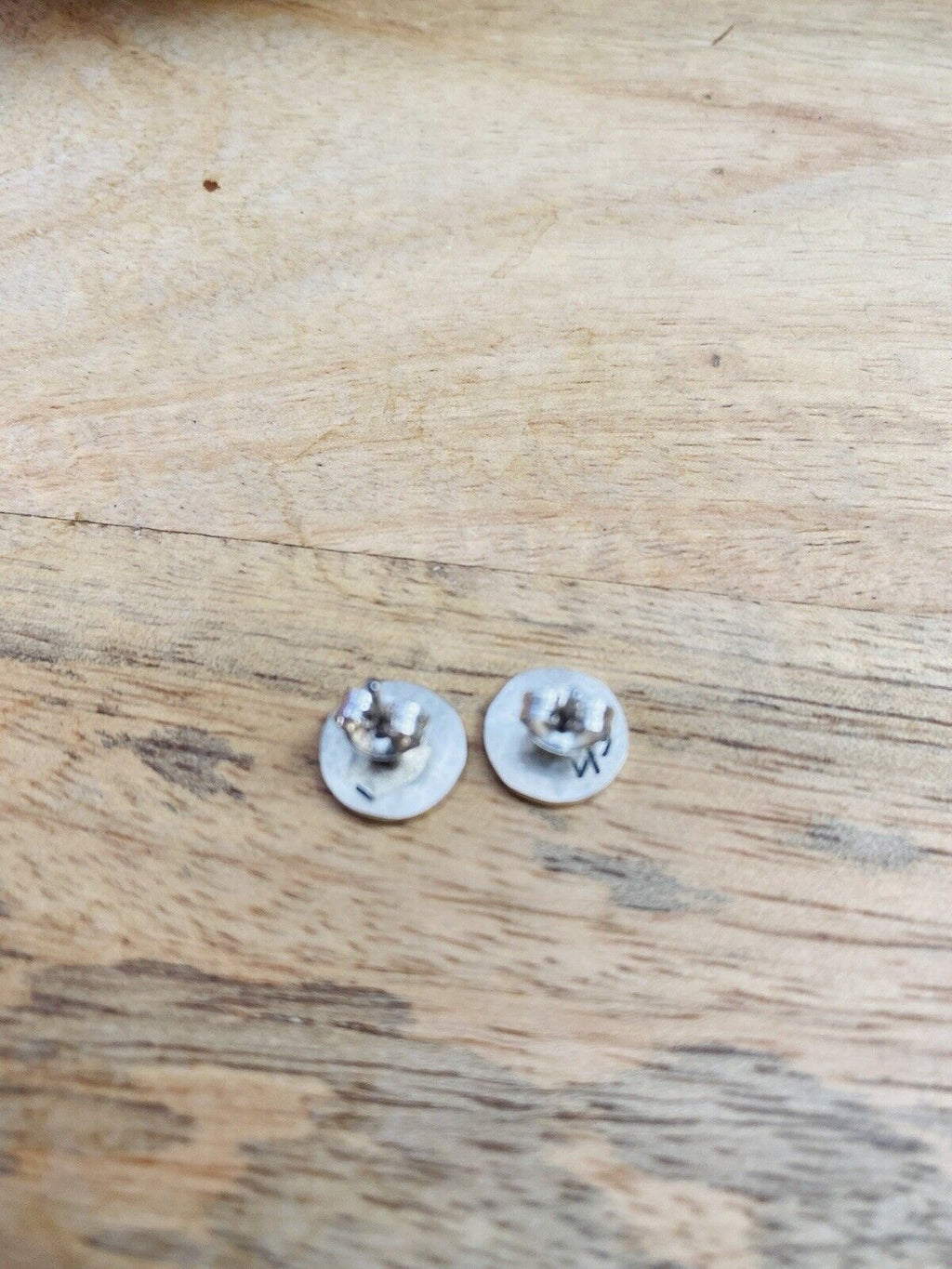 Handcrafted Overlaid Sterling Silver Stud Earrings