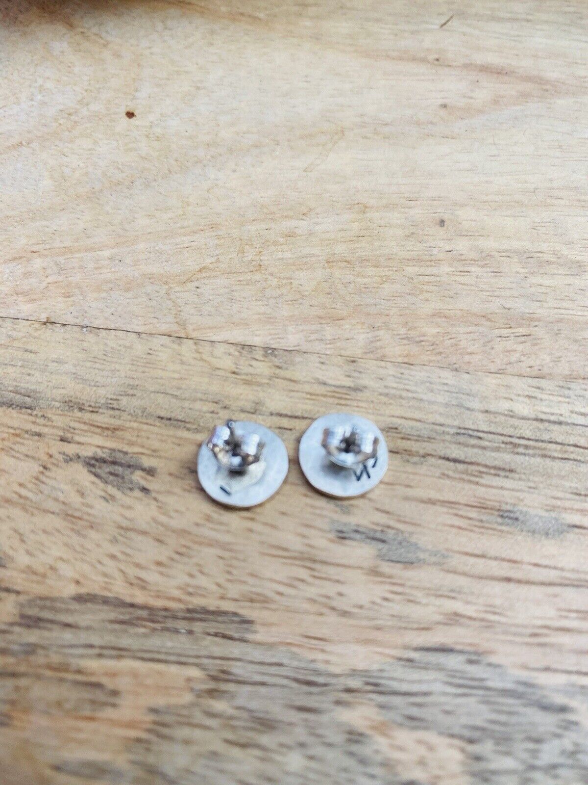 Handcrafted Overlaid Sterling Silver Stud Earrings