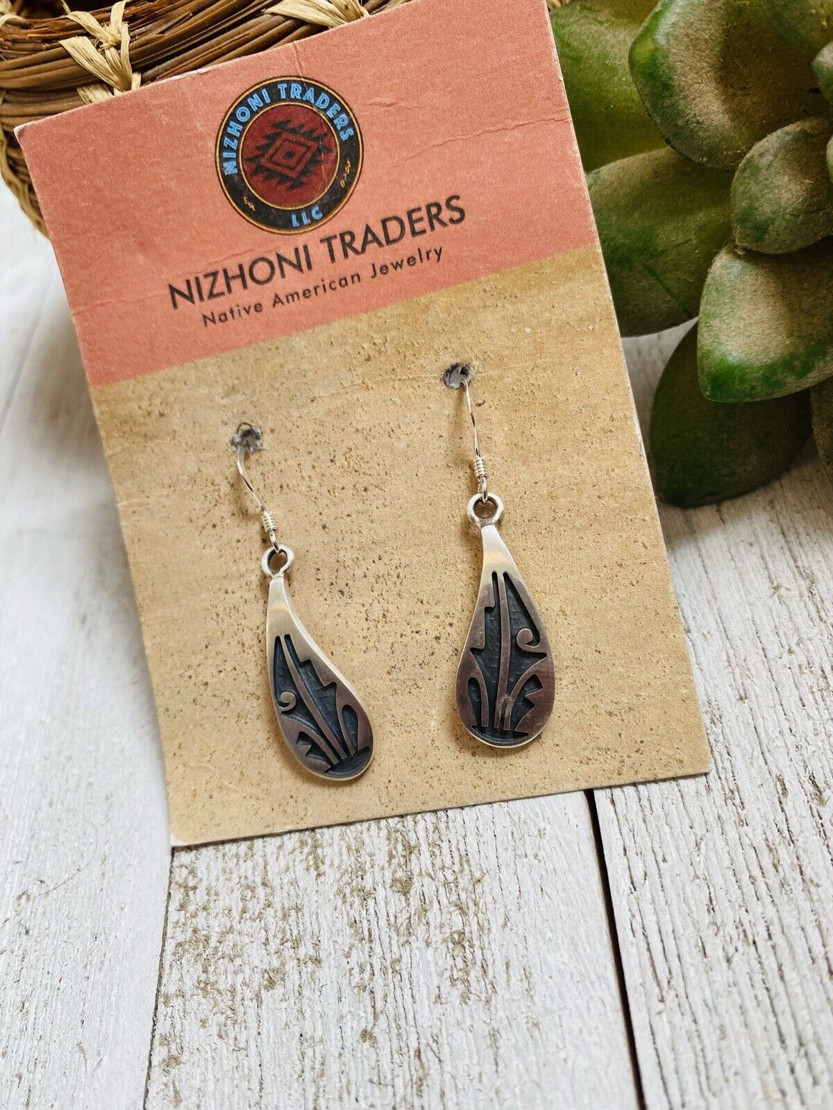 Handcrafted Overlaid Sterling Silver Dangle Earrings