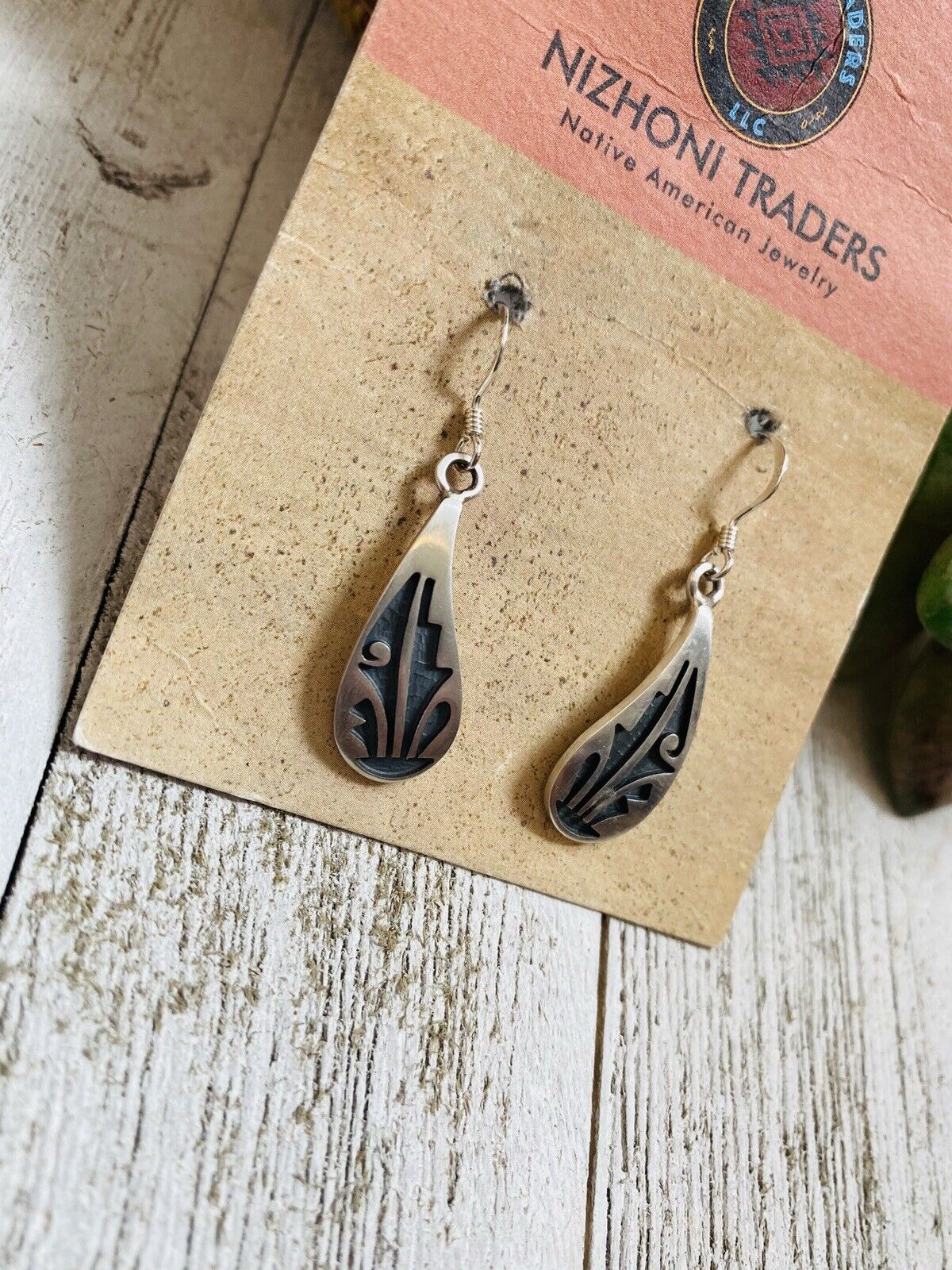 Handcrafted Overlaid Sterling Silver Dangle Earrings