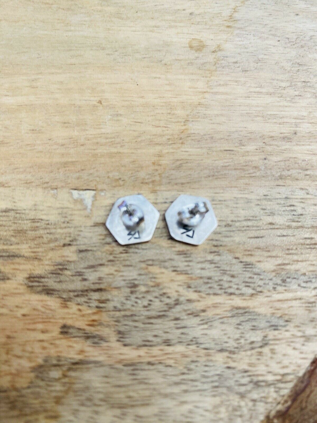 Handcrafted Overlaid Sterling Silver Moon Stud Earrings