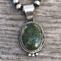 Handcrafted Turquoise  Sterling Silver Pendant
