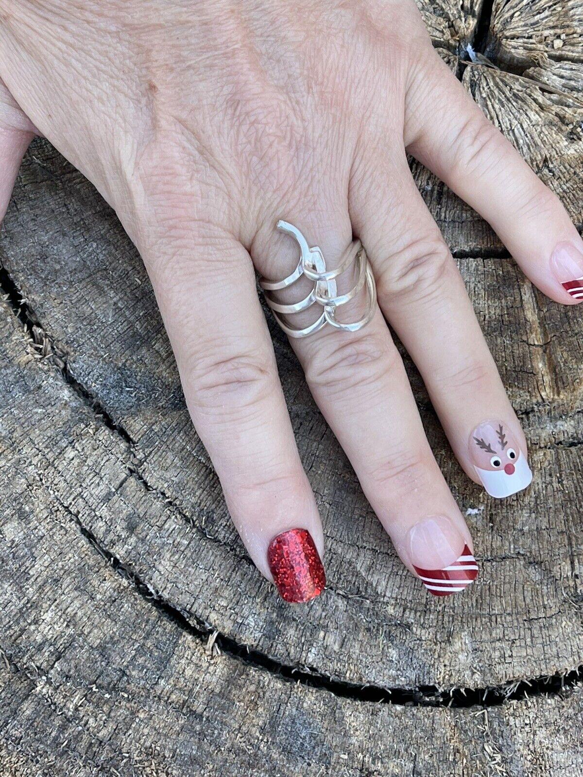 Handcrafted Sterling Silver Swirls Wave Ring