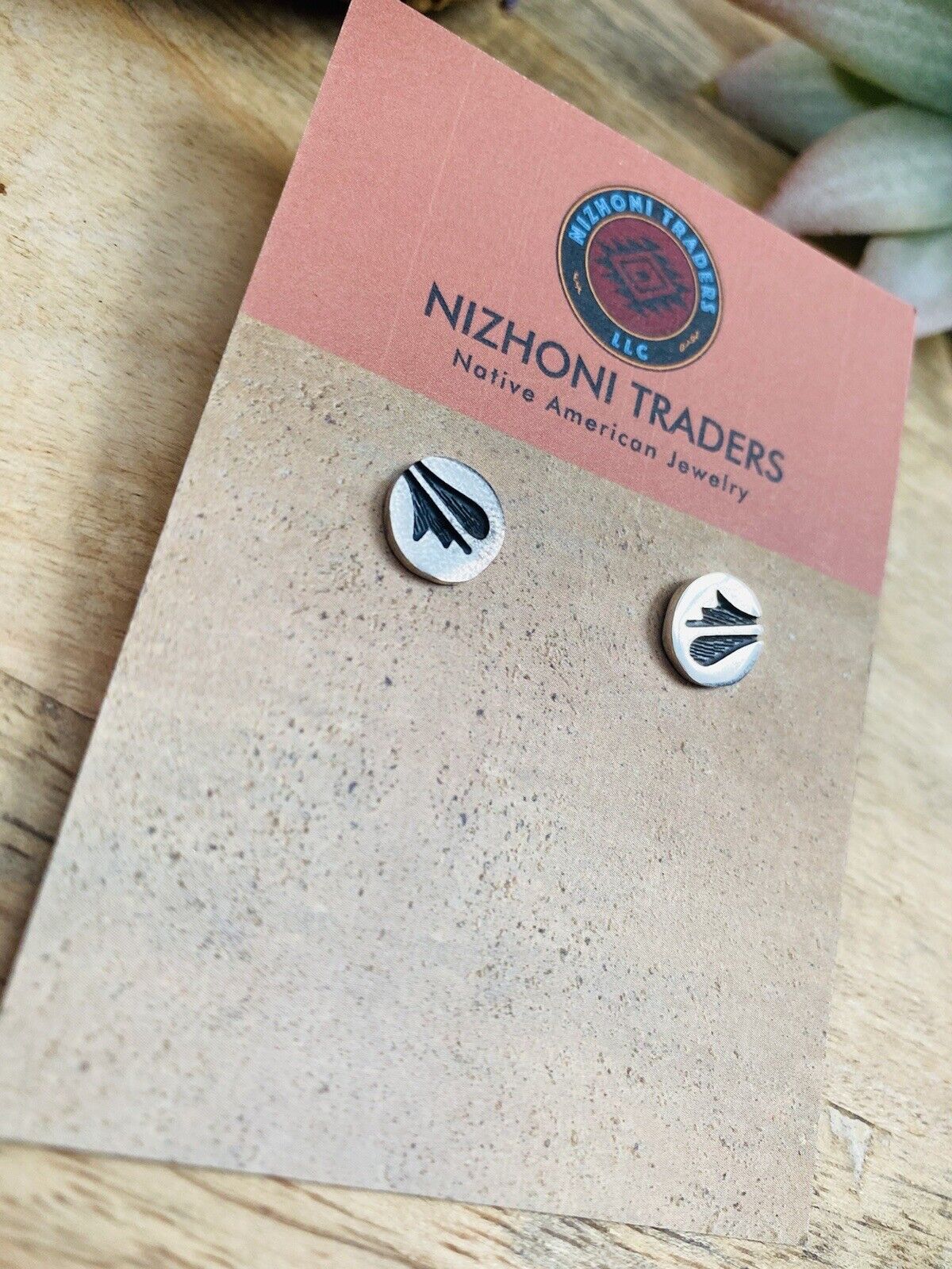 Handcrafted Overlaid Sterling Silver Stud Earrings