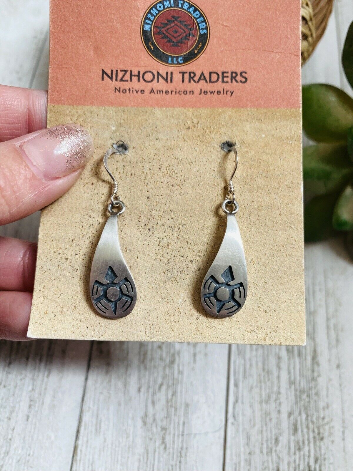 Handcrafted Sterling Silver Turtle Dangle Earrings
