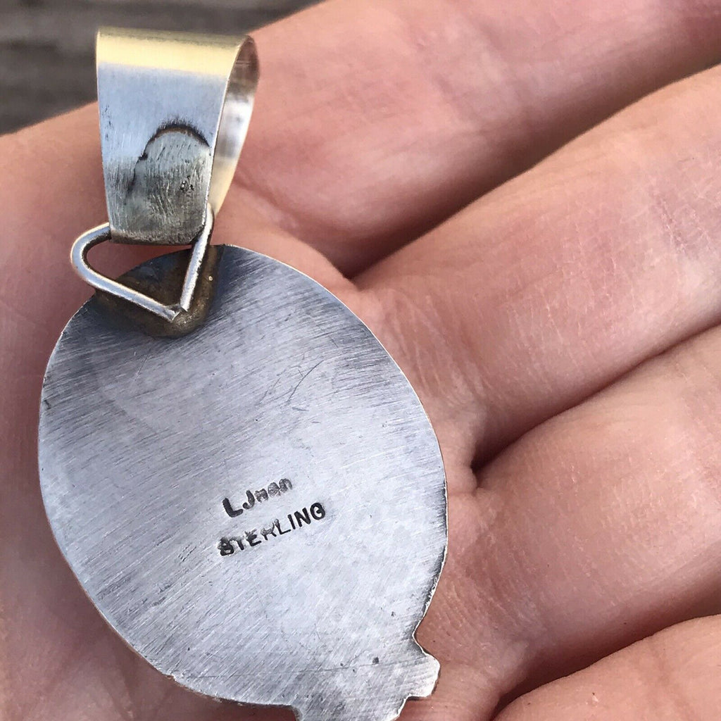 Handcrafted Turquoise  Sterling Silver Pendant