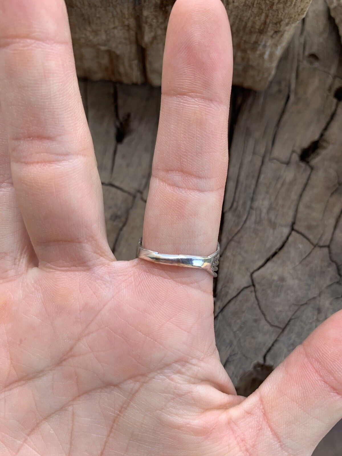 Handcrafted Natural Coral & Sterling Silver Ring