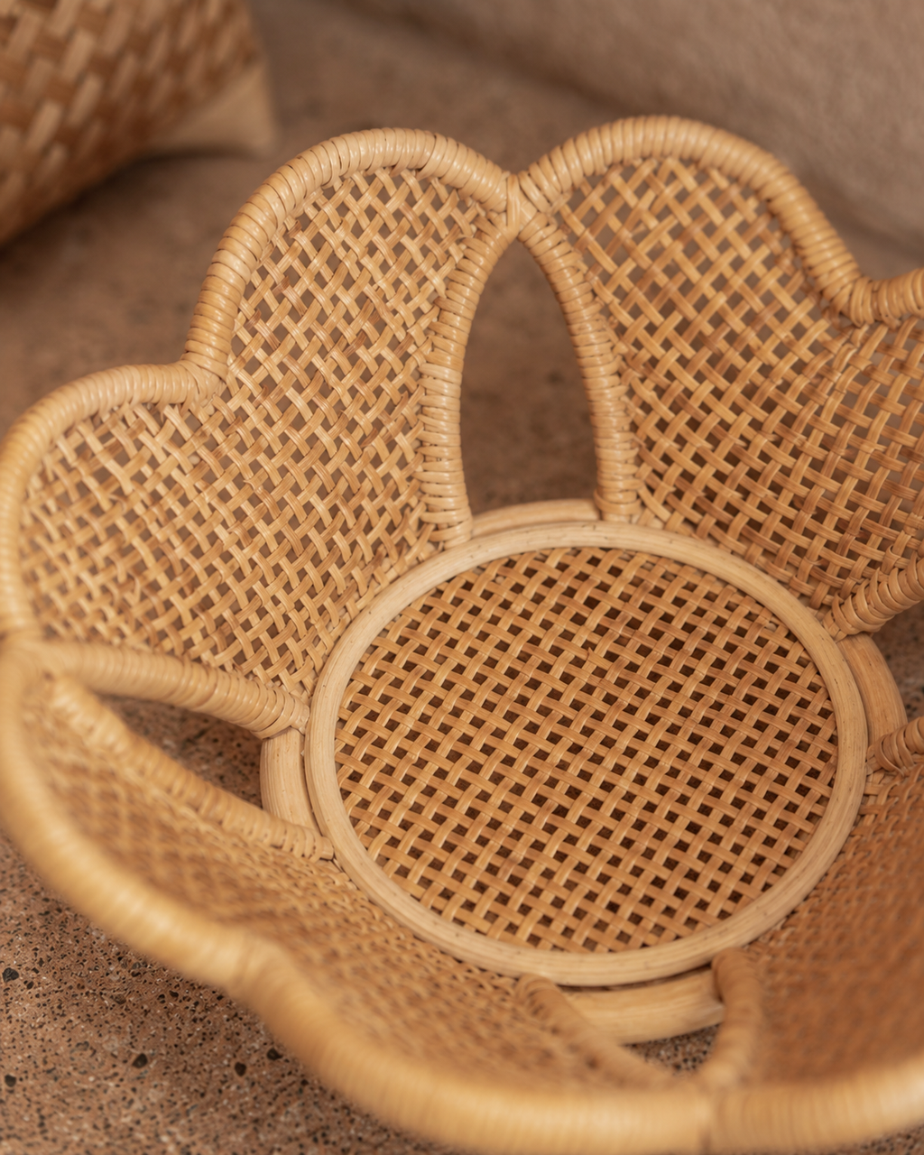 Flora Rattan Decorative Bowl