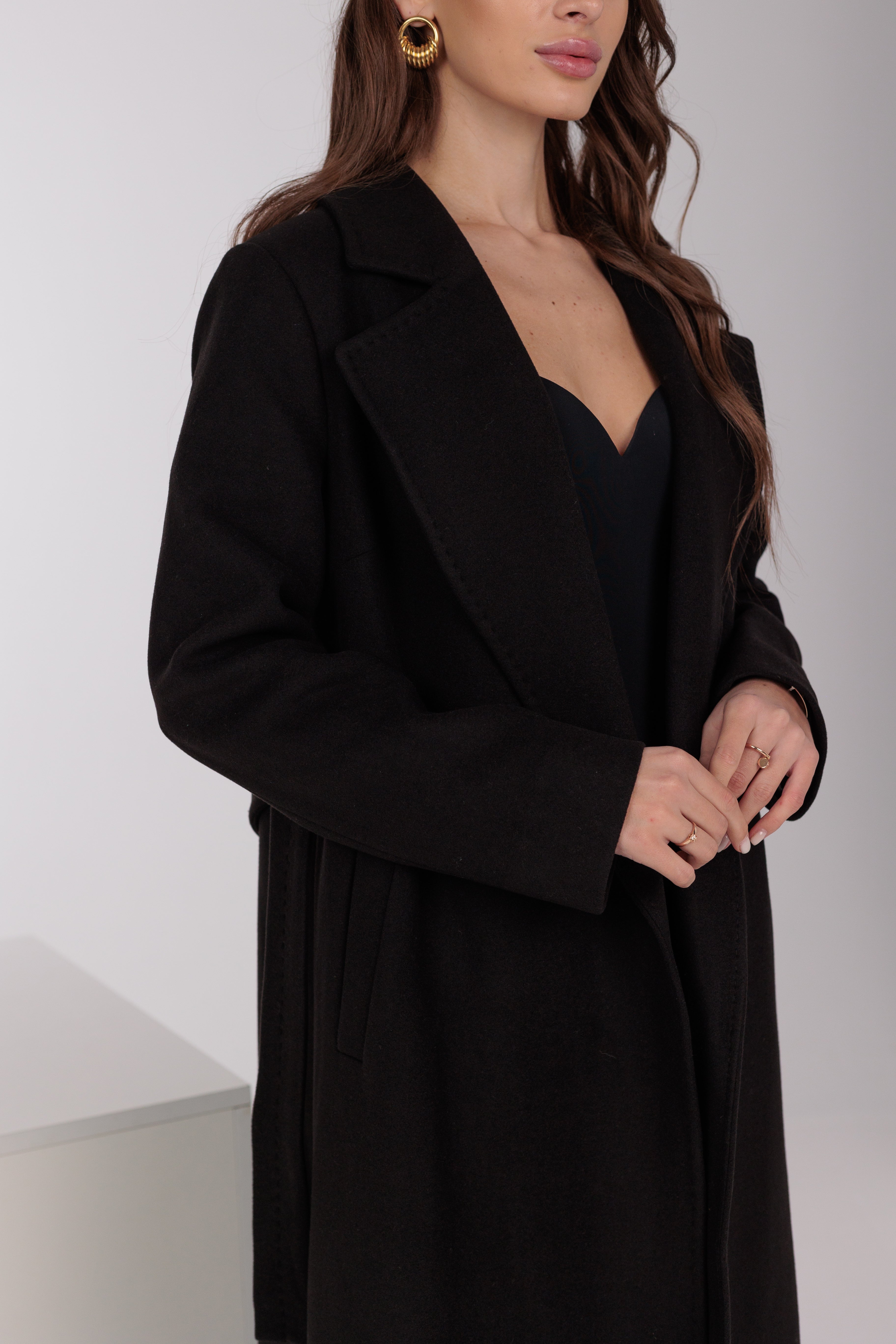 Pre-Order. Re-Stock Ships March 20, 2026. Astoria Classic Wraparound Wool Blend Overcoat