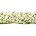 5x10-7x13mm Lemon Chrysoprase Plain Oval 14 inch Strand