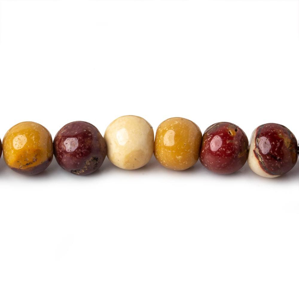 6-7mm Moukaite Jasper Plain Round Beads 13.5 inch 53 pieces