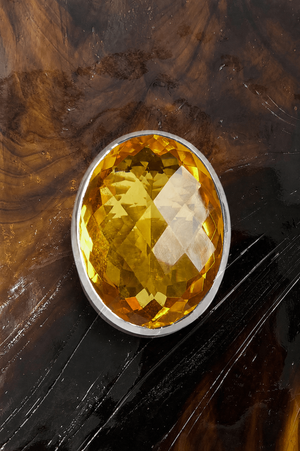 Oval Colossus Ring in Golden (Silver) SHIPS IN FEBRUARY