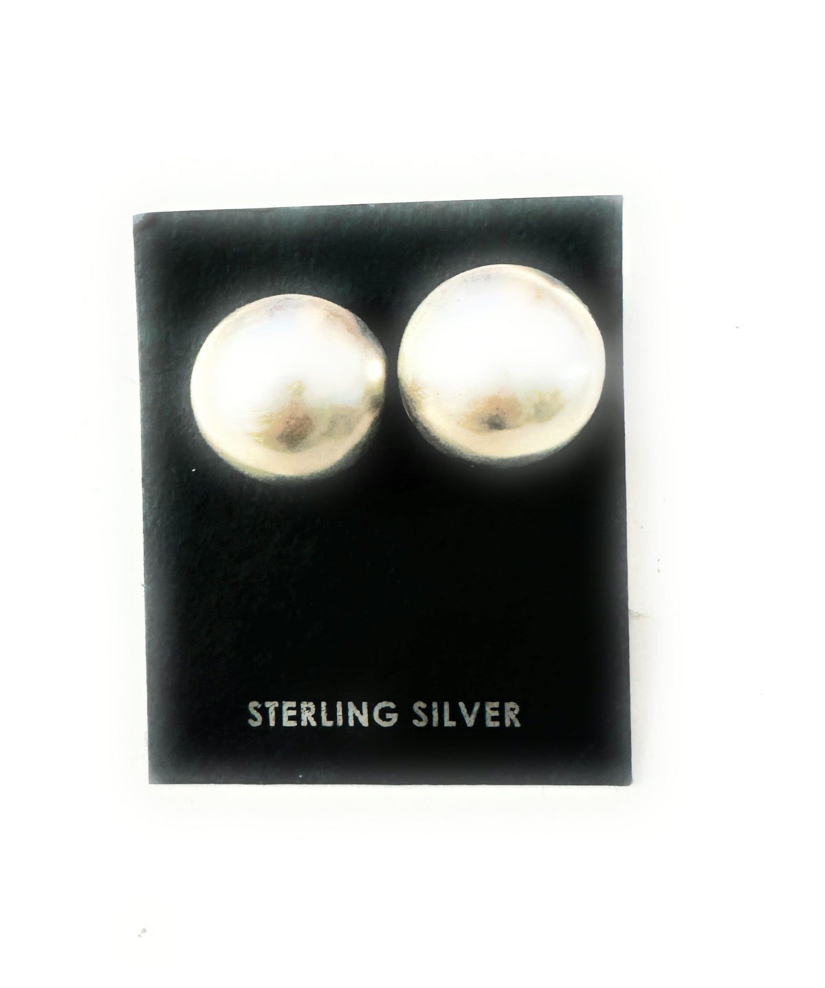 Handcrafted 8mm Sterling Silver Ball Stud Earrings