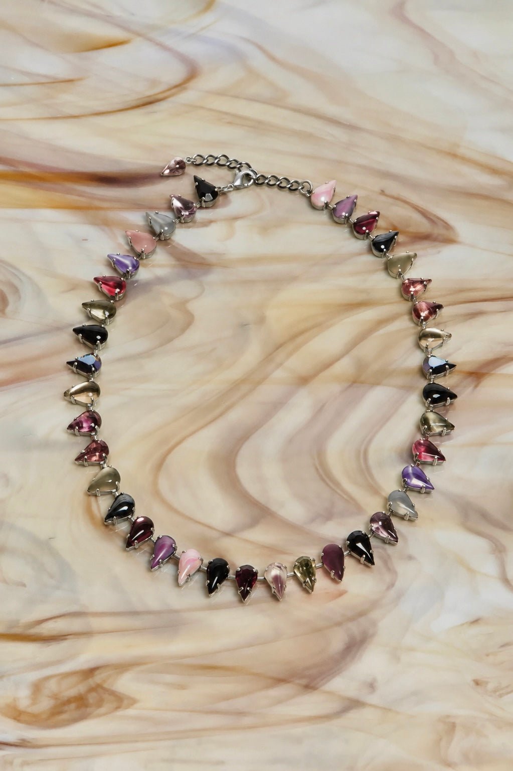 Fang Layering Choker in Punk Rocks (Silver)