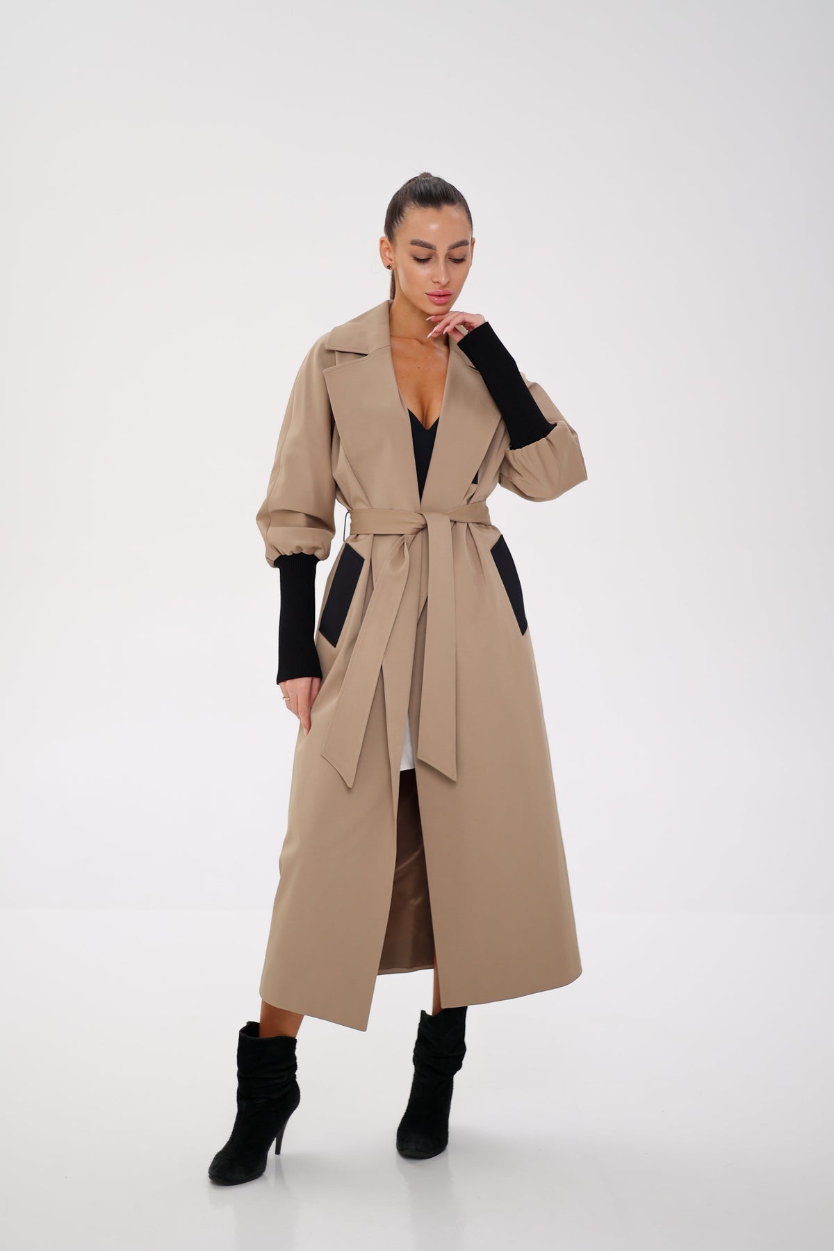 Miru Trench Coat in Camel