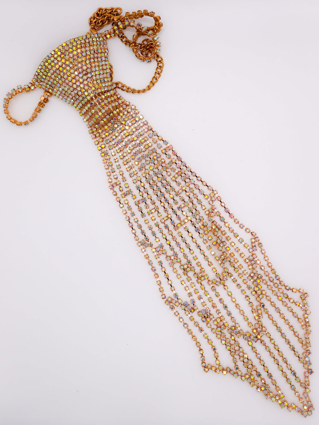 Dapper Adorned Tie Necklace – Luxury Statement Necklace