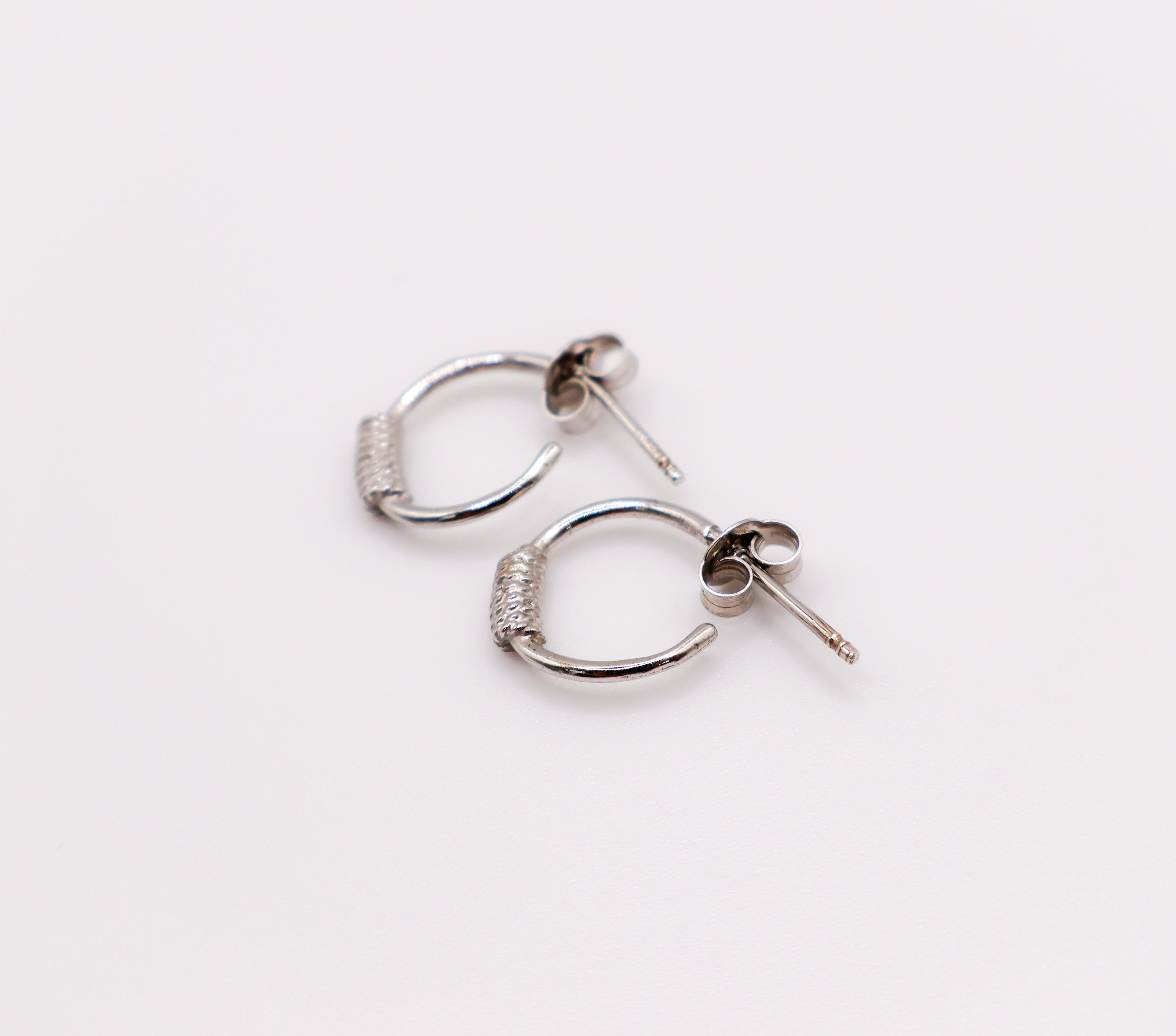Italian Mini Sterling Silver Hoop Earrings