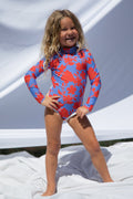 Girls Yamoto One Piece Rash Guard | Aka Sakura