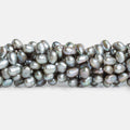 6mm Silver Baroque Freshwater Pearls, 15 inch