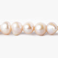 6x5mm - 7x6mm Pale Pink Baroque Freshwater Pearls 14 inch 60 beads