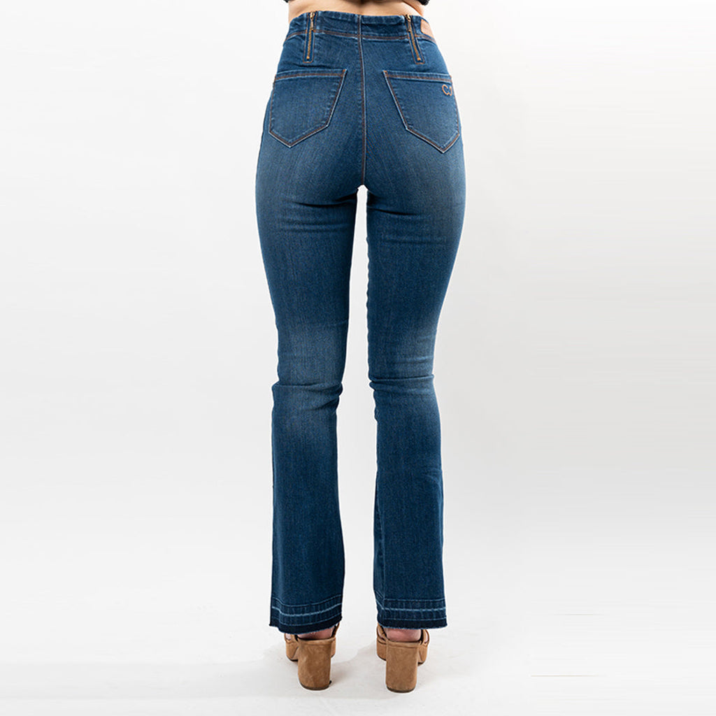 Undone Hem Bootcut Fashion Style