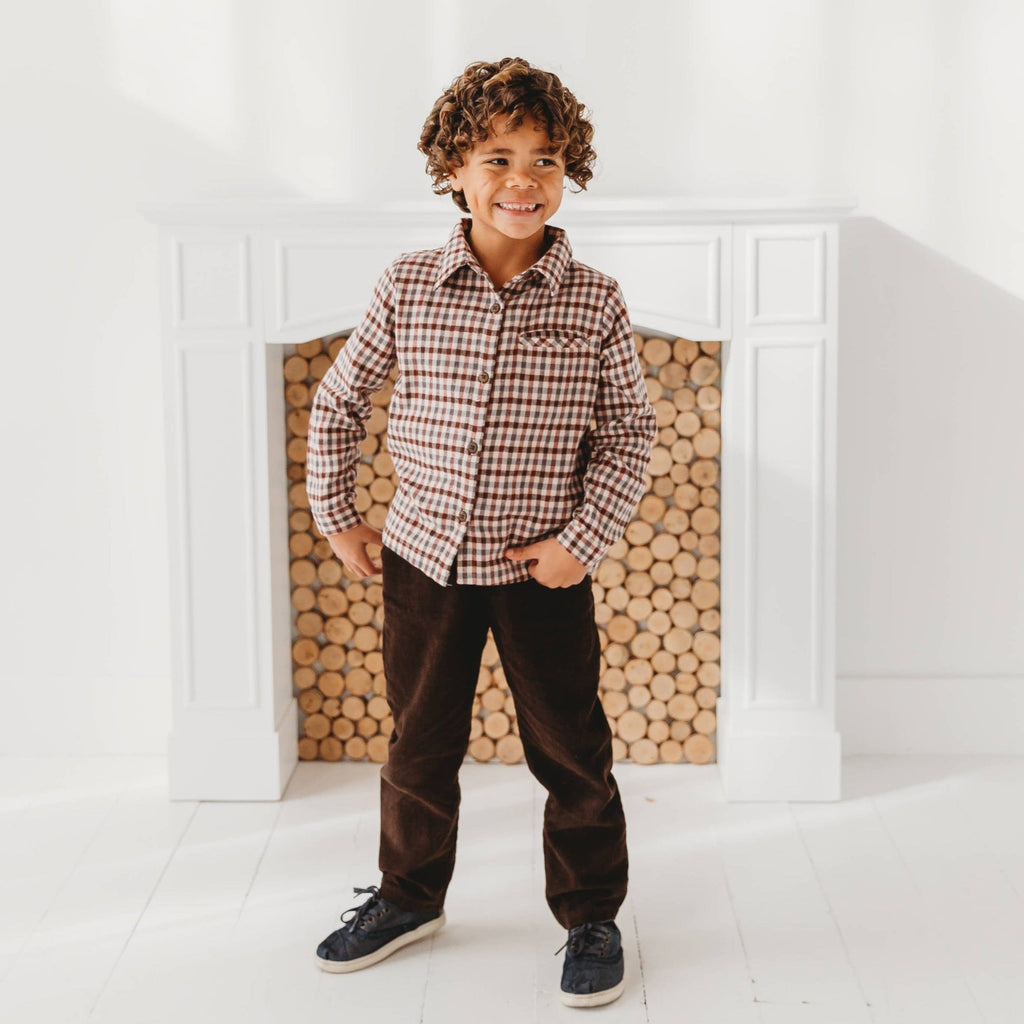 Brown Cord Boys Pant