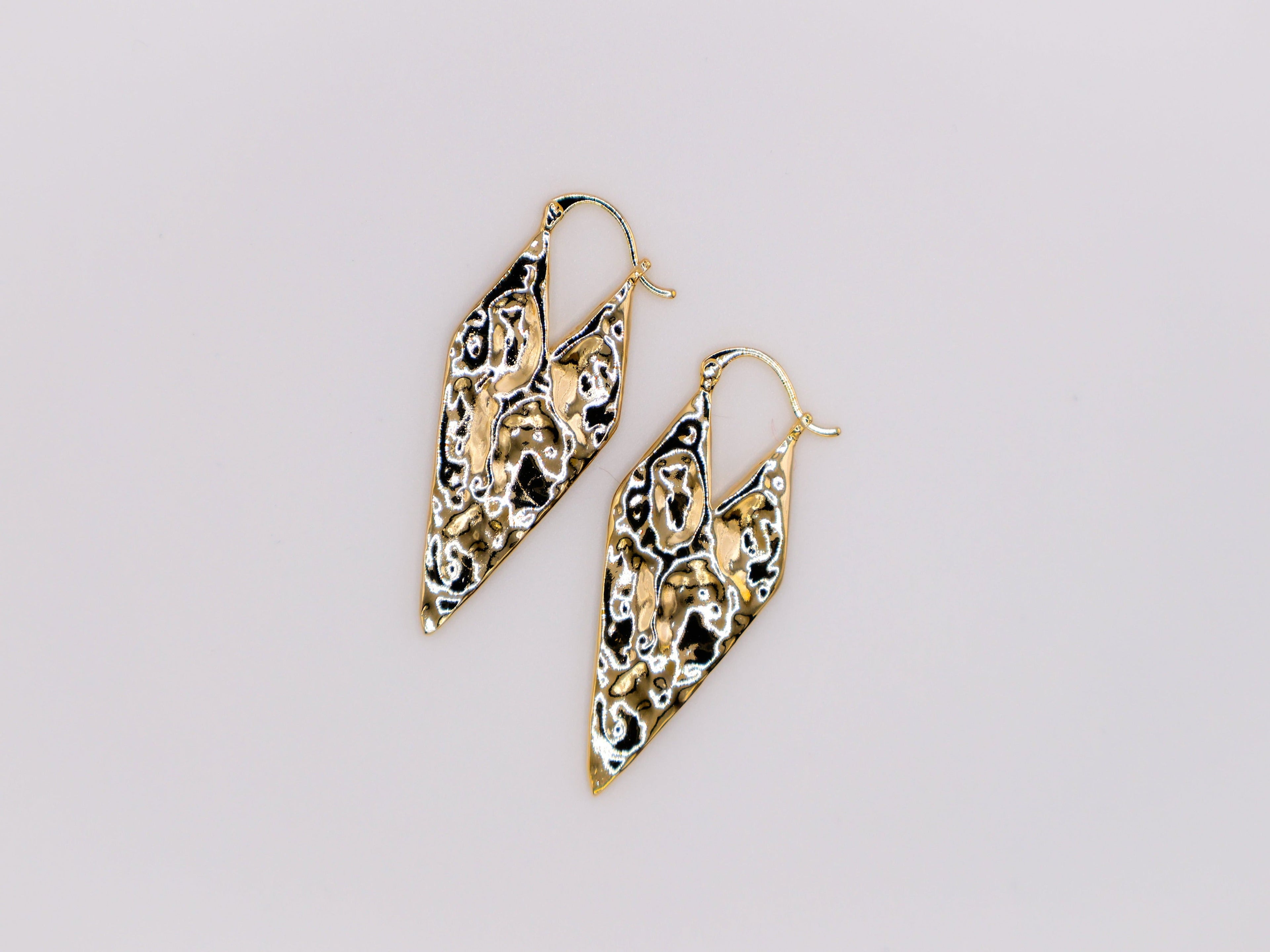 Gold Geometry Glam Earrings – Modern Gold Geometric Jewelry