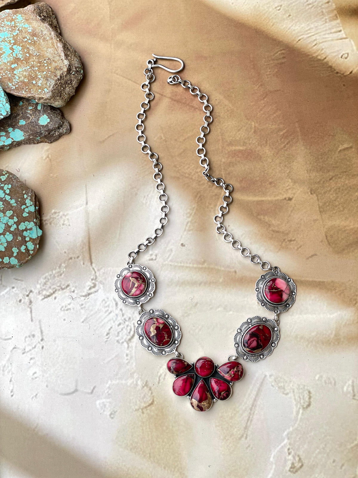 Beautiful Handmade Sterling Silver Dahlia Rose Necklace