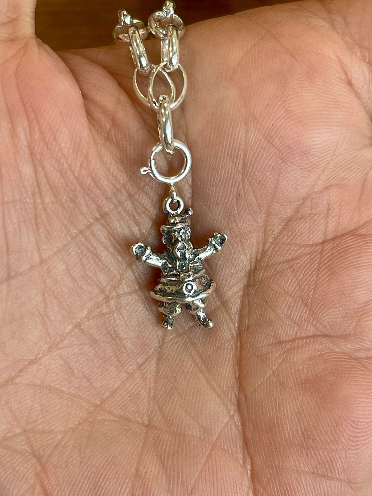 Handcrafted Sterling Silver CHRISTMAS MINI SANTA Charm