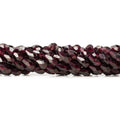7mm Garnet Faceted Staight Drilled Teardrop Beads, 14 inch