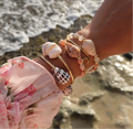 Grounding Stone Ocean Bracelet (Red Jasper) or Vitality Stone Ocean Bracelet (Pink Aventurine)