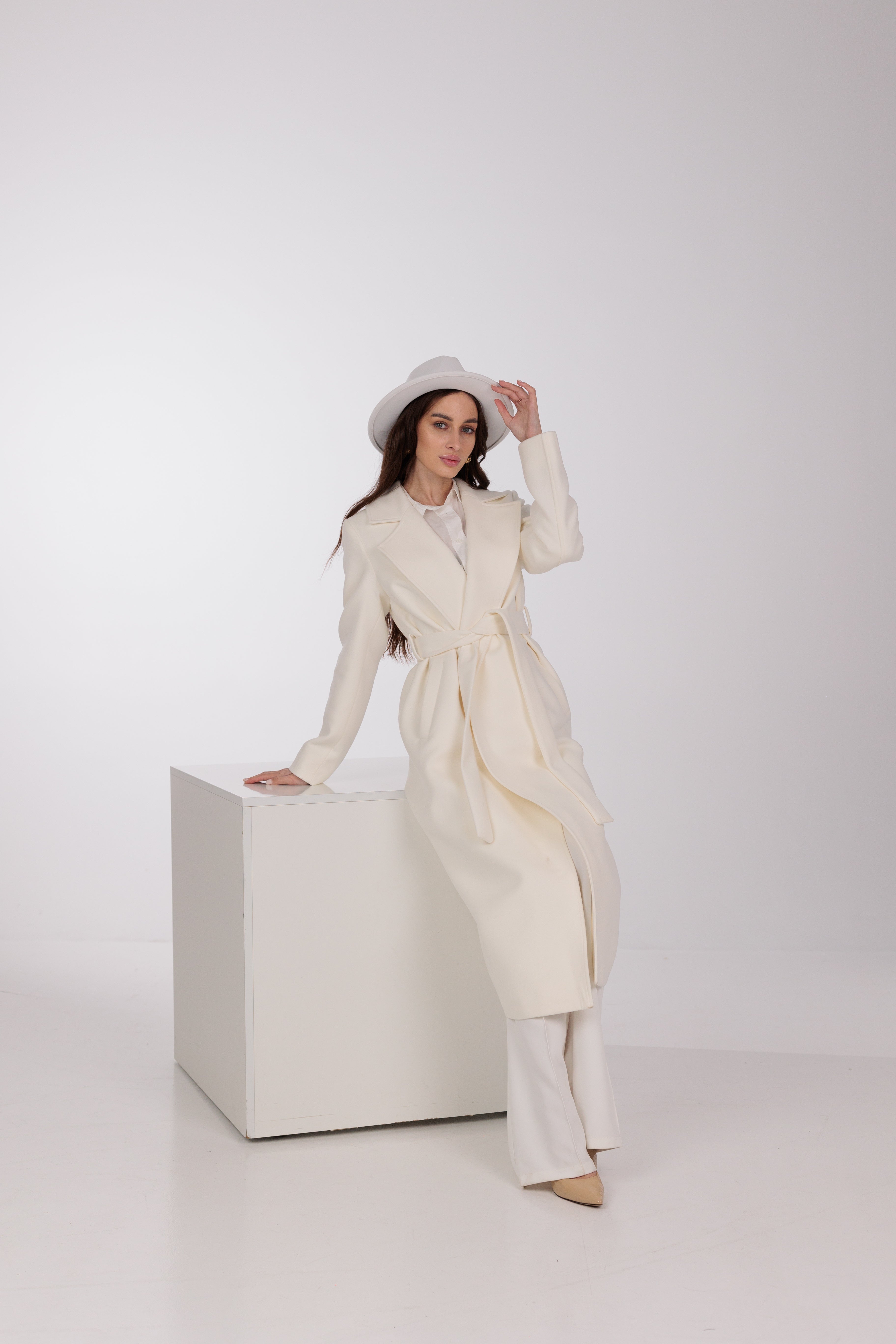 Astoria Classic Wraparound Wool Blend Overcoat