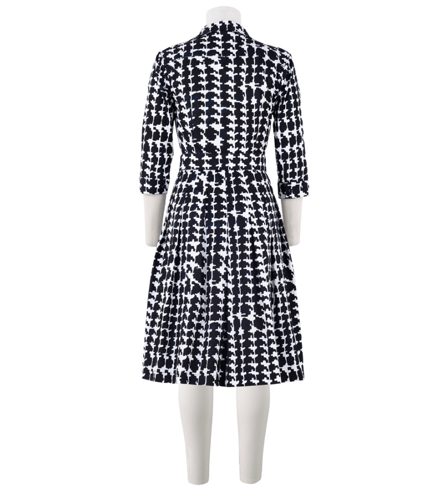 Audrey Dress #1  White Indigo Long Dress