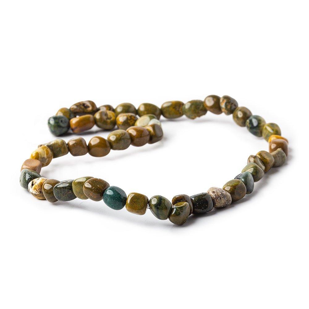 8mm Mountain Jasper Plain Nugget Beads, 15 inch