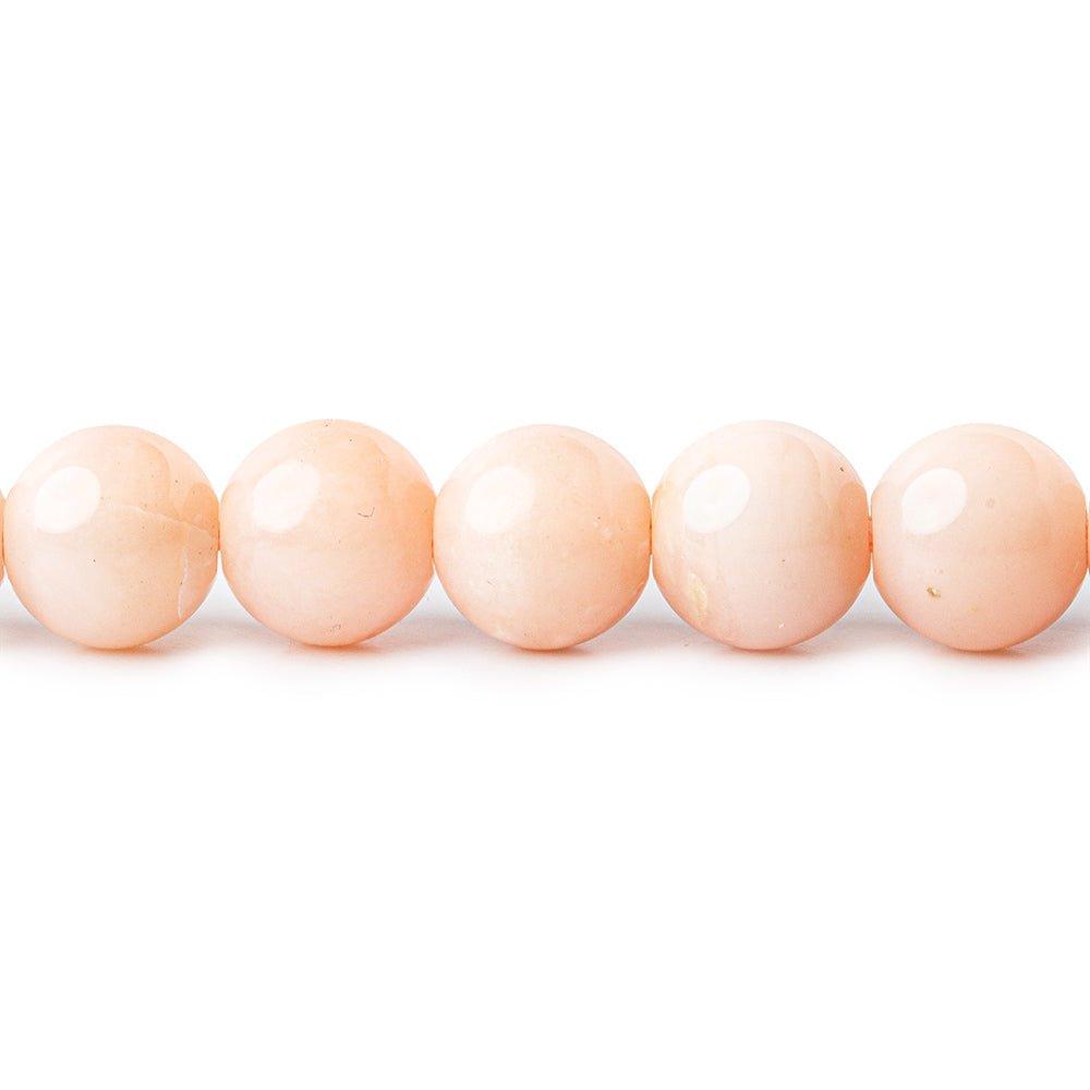 8mm Pink Peruvian Opal Plain Rounds 16 inch 50 pieces