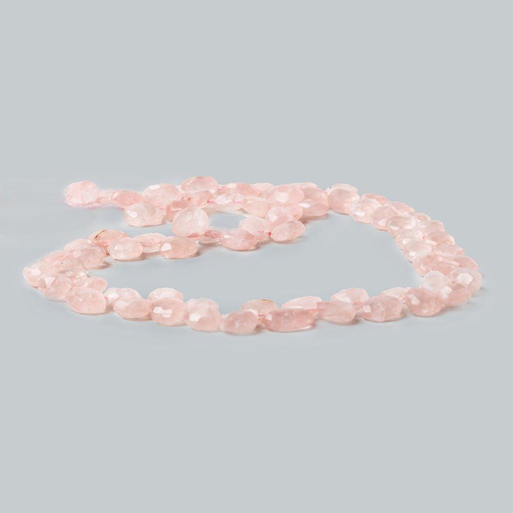 8mm Rose Quartz Faceted Heart Beads, 14 inch