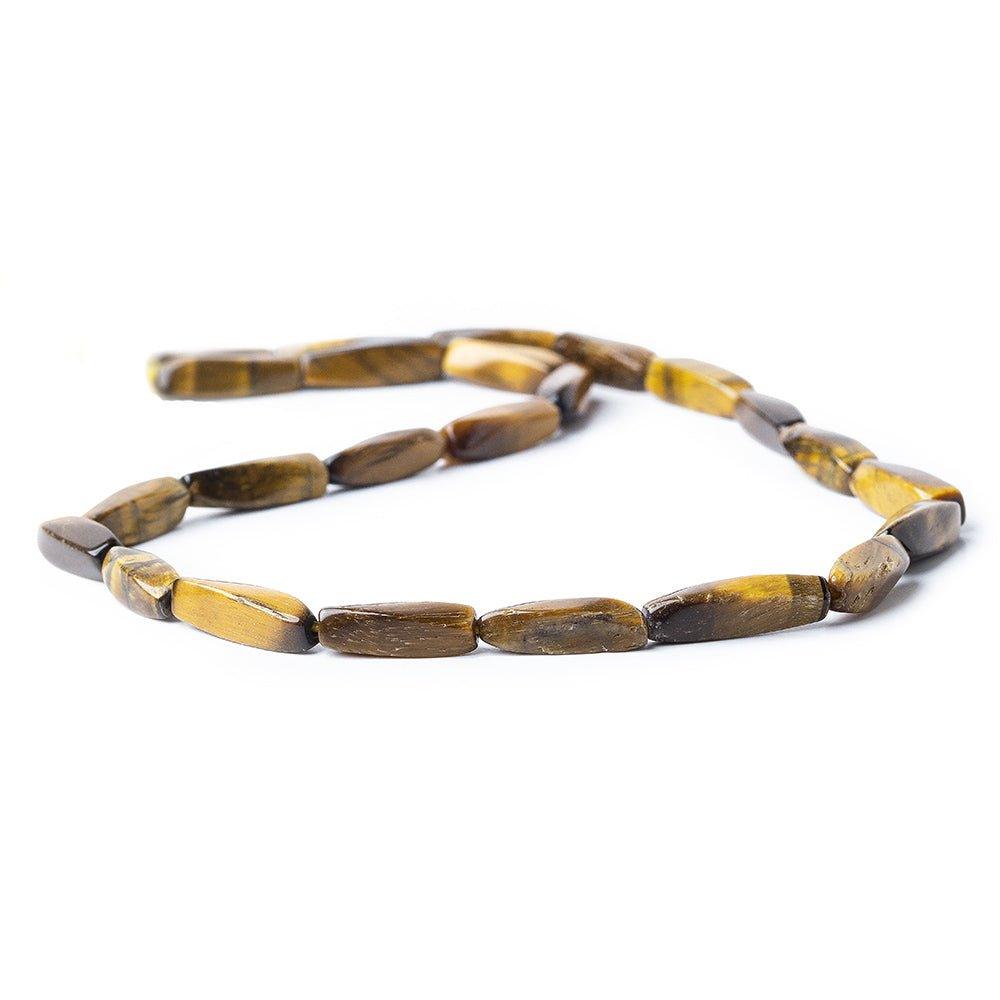 8x5mm Tiger Eye Faceted Rectangle Beads 14 inch