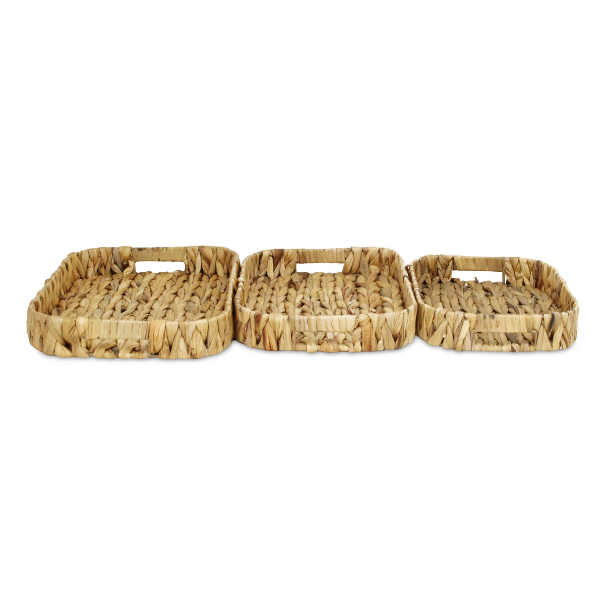Laelia Hyacinth Woven Curved Baskets (3 Piece Set)