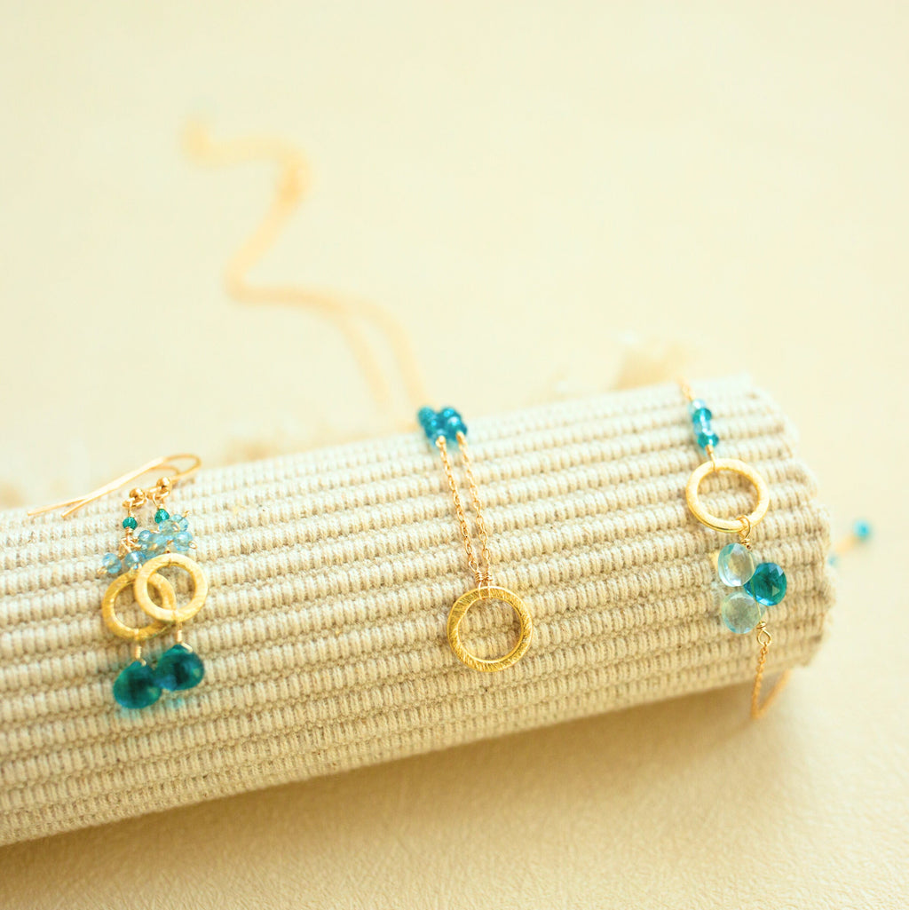 Aquamarine Solara Earrings