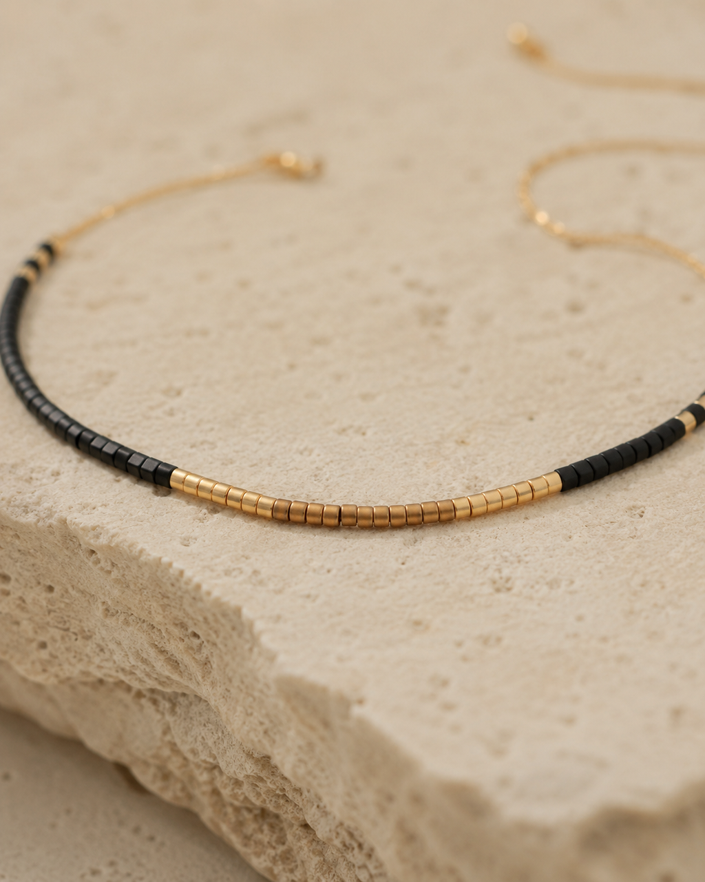 Golden Beaded Necklace