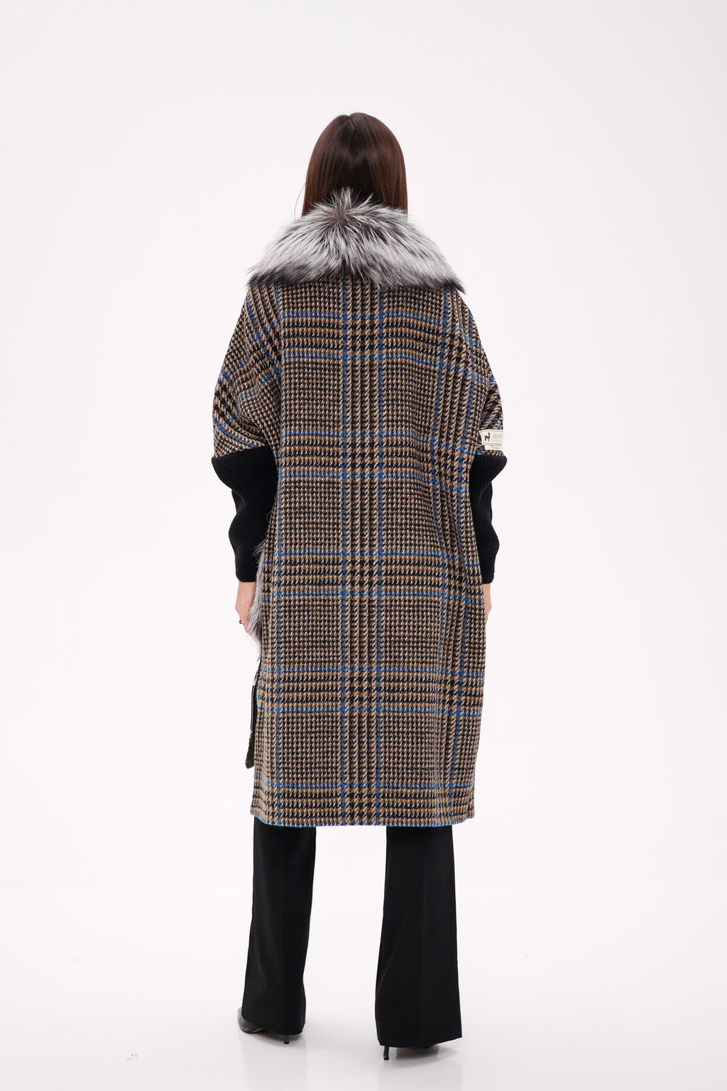 Saga®Furs Silver Fox Wool Cashmere Coat