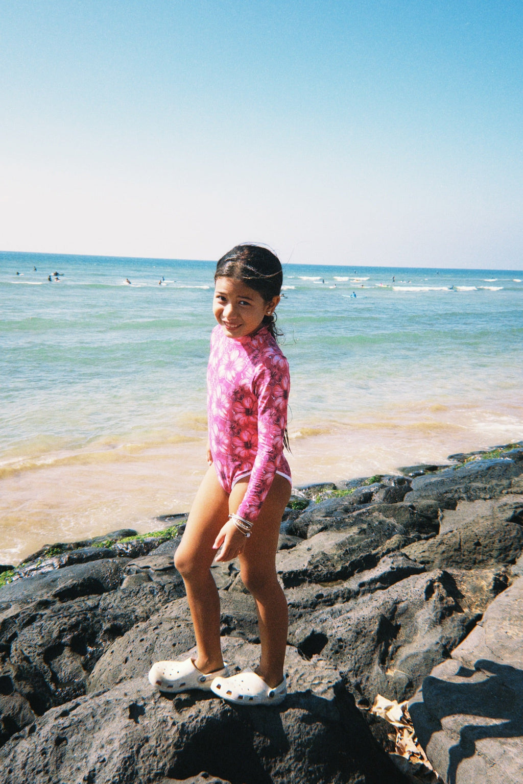 Lola One Piece Kids Swimsuit - Hibiscus Hunny