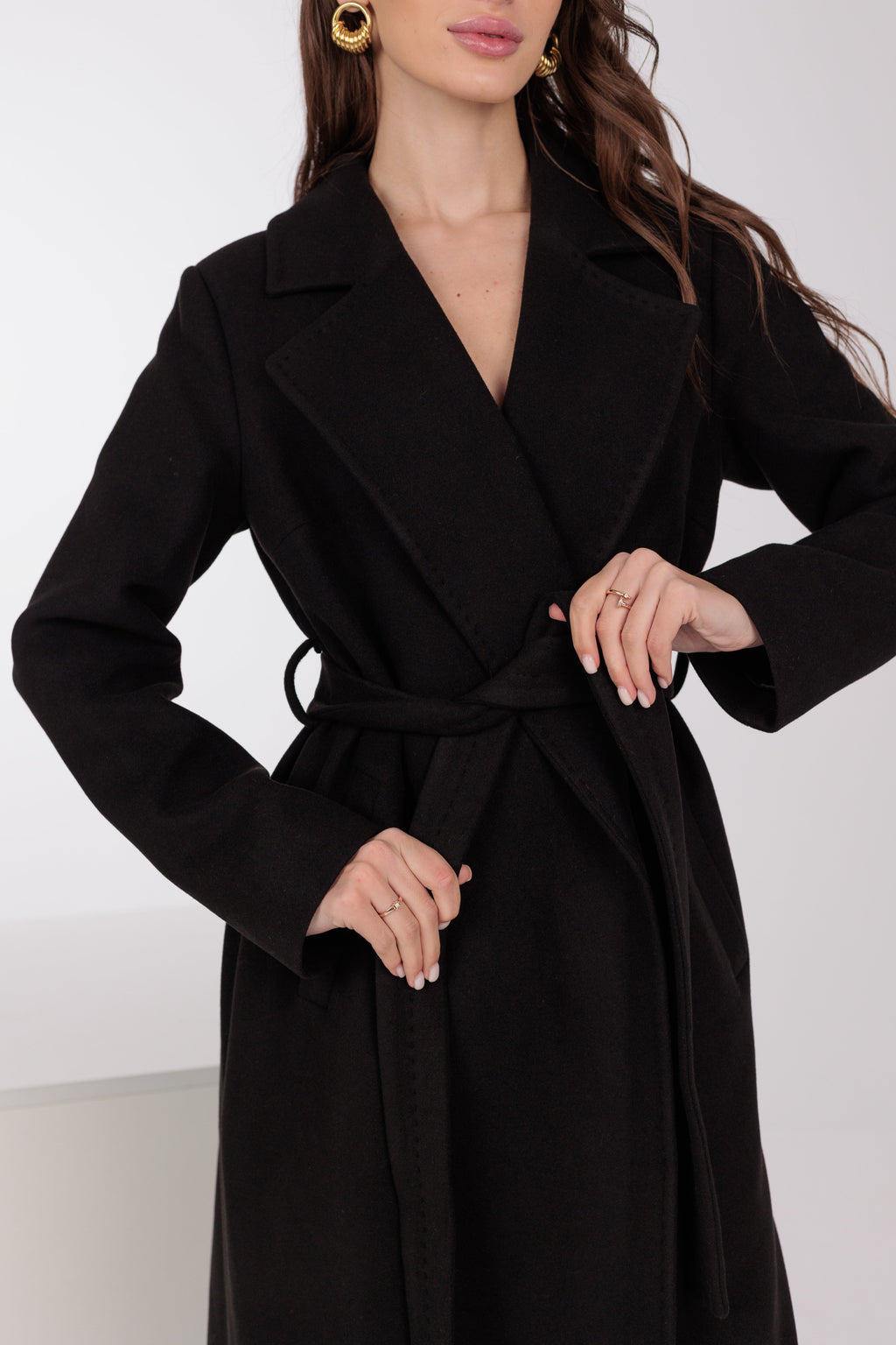 Pre-Order. Re-Stock Ships March 20, 2026. Astoria Classic Wraparound Wool Blend Overcoat