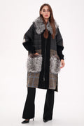 Saga®Furs Silver Fox Wool Cashmere Coat