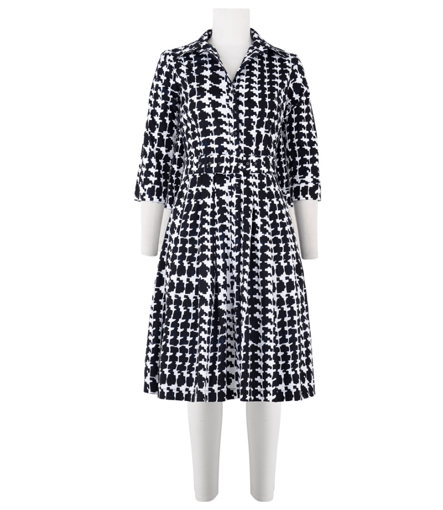 Audrey Dress #1  White Indigo Long Dress