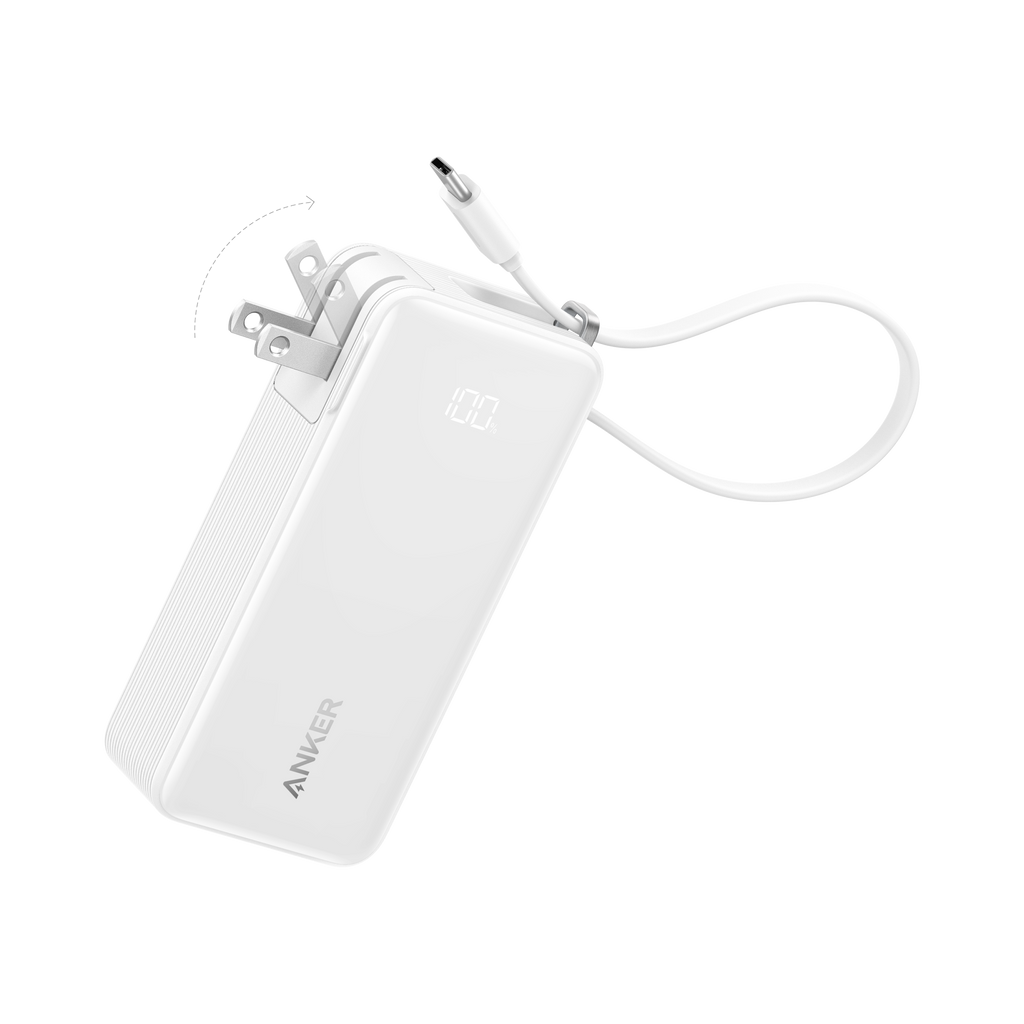 Anker Power Bank (10K, Fusion, Built-In Cable)