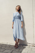 SKY SMOCKING DRESS
