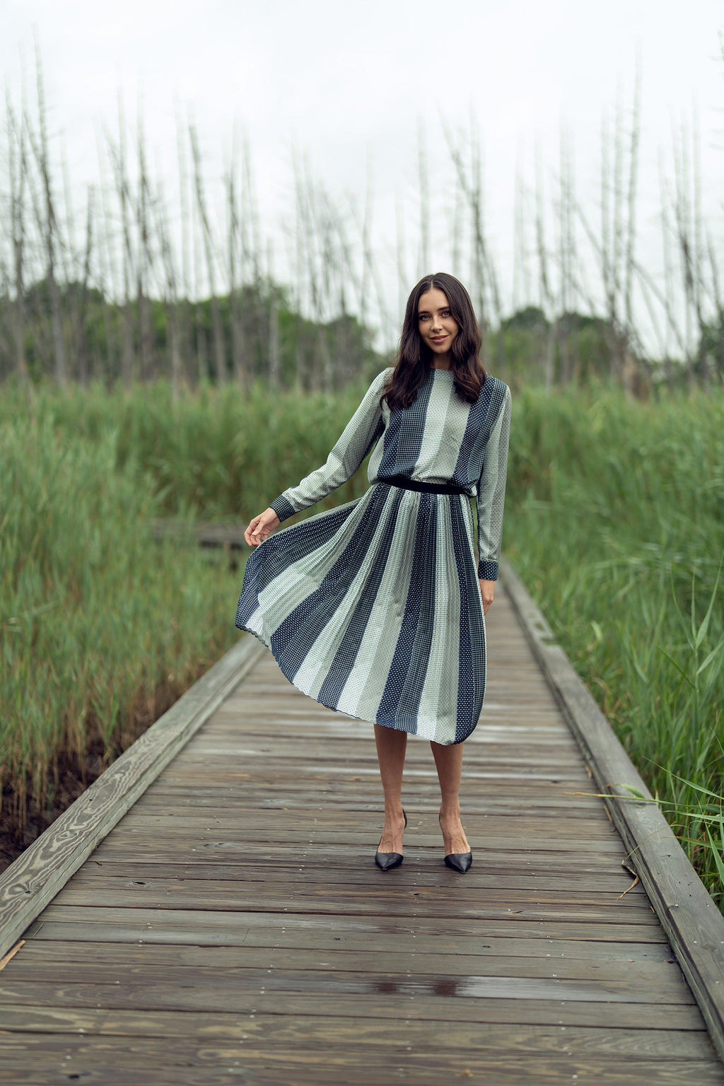 PRINTED SILK SET