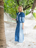 LONG DENIM A SKIRT